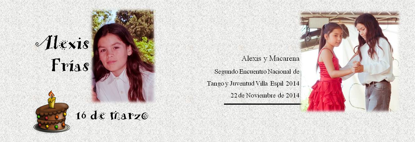 Alexis y Macarena Segundo Encuentro Nacional de Tango y Juventud Villa Espil 2014 22 de Noviembre de 2014