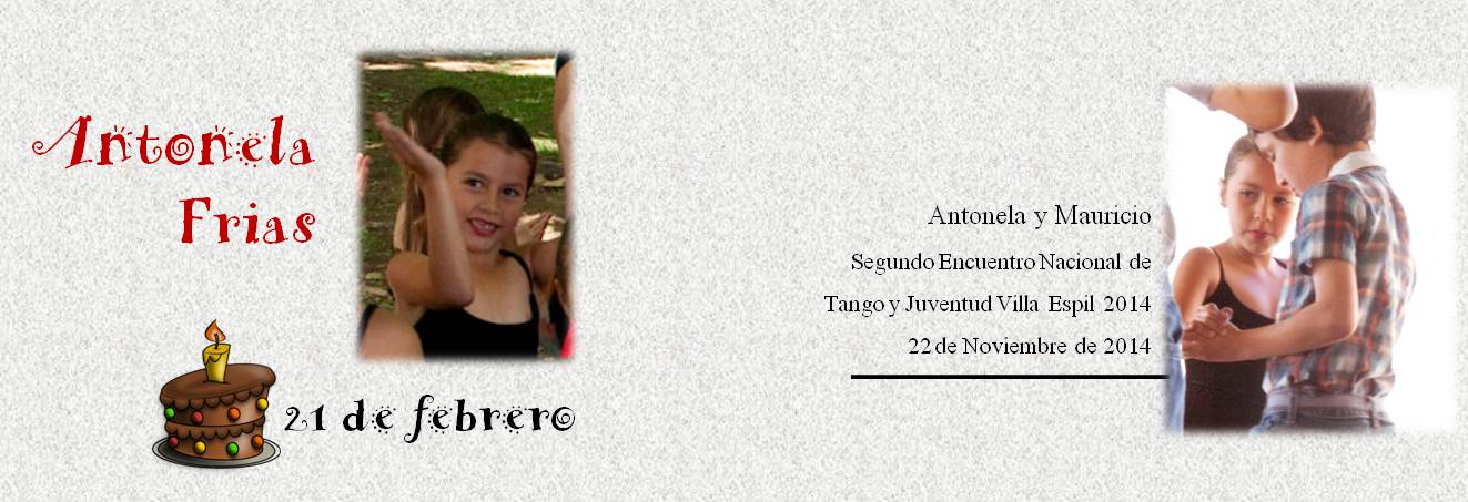 Antonela y Mauricio Segundo Encuentro Nacional de Tango y Juventud Villa Espil 2014 22 de Noviembre de 2014